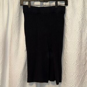 Abercrombie & fitch Ribbed black Skirt with slit